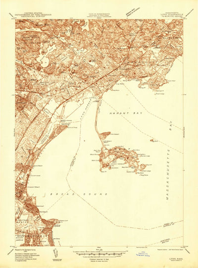 United States Geological Survey Lynn, MA (1944, 24000-Scale) digital map