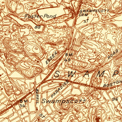United States Geological Survey Lynn, MA (1944, 24000-Scale) digital map