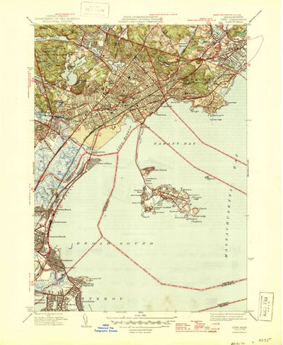 United States Geological Survey Lynn, MA (1946, 31680-Scale) digital map