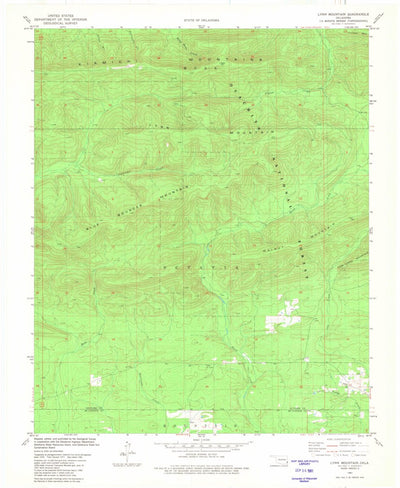 United States Geological Survey Lynn Mountain, OK (1981, 24000-Scale) digital map