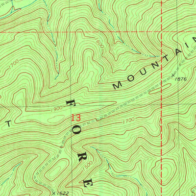 United States Geological Survey Lynn Mountain, OK (1981, 24000-Scale) digital map