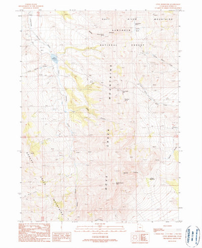 United States Geological Survey Lynn Reservoir, UT (1990, 24000-Scale) digital map