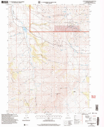 United States Geological Survey Lynn Reservoir, UT (2001, 24000-Scale) digital map