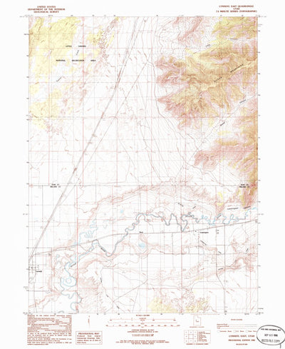 United States Geological Survey Lynndyl East, UT (1986, 24000-Scale) digital map