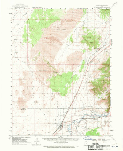 United States Geological Survey Lynndyl, UT (1962, 62500-Scale) digital map