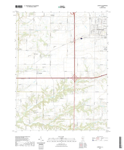 United States Geological Survey Lynnville, IL (2021, 24000-Scale) digital map