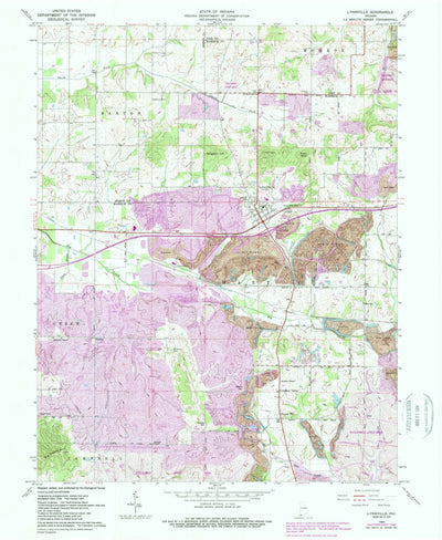 United States Geological Survey Lynnville, IN (1960, 24000-Scale) digital map