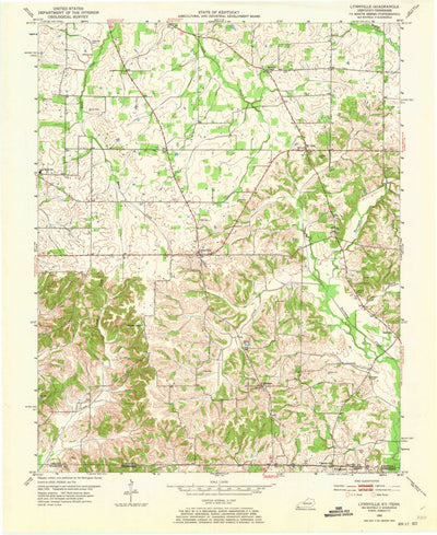 United States Geological Survey Lynnville, KY-TN (1952, 24000-Scale) digital map