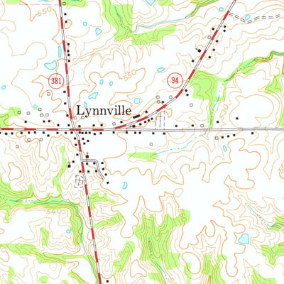 United States Geological Survey Lynnville, KY-TN (1978, 24000-Scale) digital map