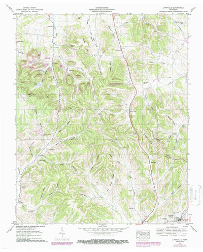 United States Geological Survey Lynnville, TN (1951, 24000-Scale) digital map