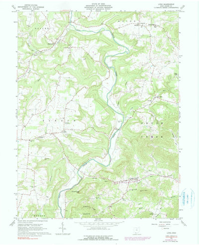 United States Geological Survey Lynx, OH (1961, 24000-Scale) digital map