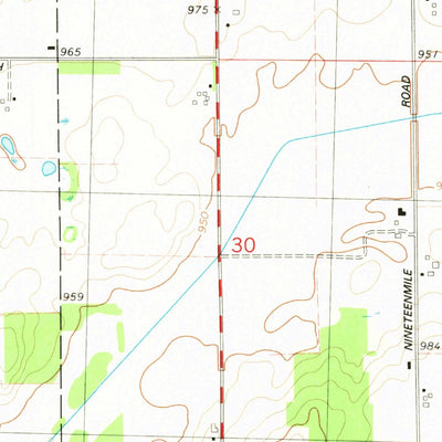 United States Geological Survey Lyon Lake, MI (1980, 24000-Scale) digital map