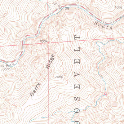 United States Geological Survey Lyons, CO (1968, 24000-Scale) digital map