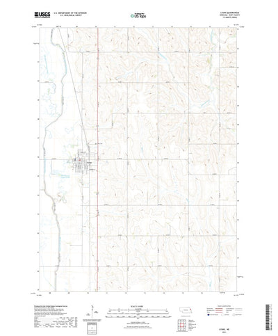 United States Geological Survey Lyons, NE (2021, 24000-Scale) digital map