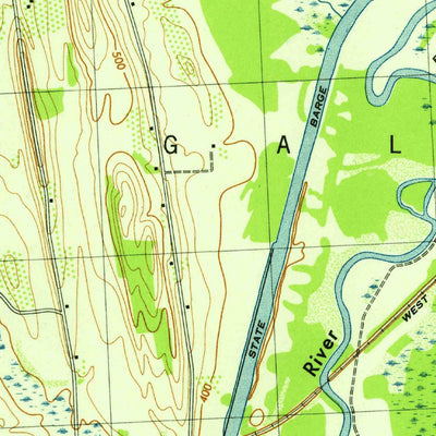 United States Geological Survey Lyons, NY (1943, 31680-Scale) digital map