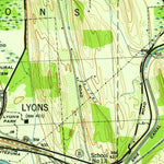 United States Geological Survey Lyons, NY (1943, 31680-Scale) digital map