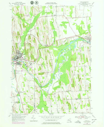 United States Geological Survey Lyons, NY (1953, 24000-Scale) digital map