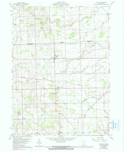United States Geological Survey Lyons, OH-MI (1960, 24000-Scale) digital map