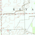 United States Geological Survey Lyons, OH-MI (1960, 24000-Scale) digital map