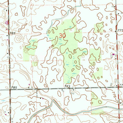 United States Geological Survey Lyons, OH-MI (1960, 24000-Scale) digital map