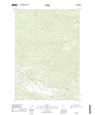 United States Geological Survey Lyons, OR (2020, 24000-Scale) digital map