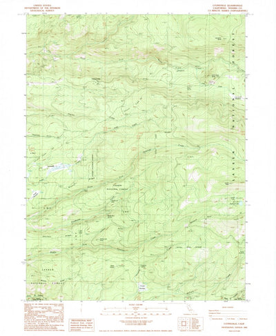 United States Geological Survey Lyonsville, CA (1985, 24000-Scale) digital map