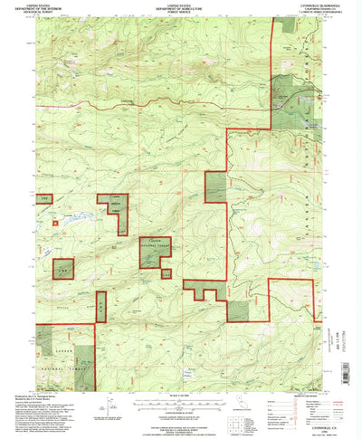 United States Geological Survey Lyonsville, CA (1995, 24000-Scale) digital map