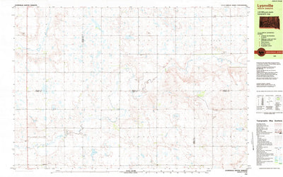 United States Geological Survey Lyonville, SD (1982, 25000-Scale) digital map