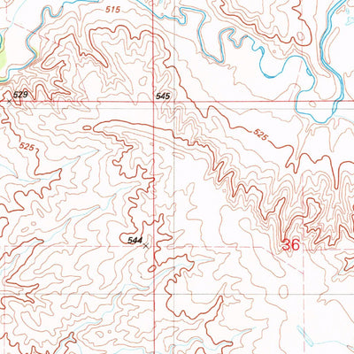 United States Geological Survey Lyonville, SD (1982, 25000-Scale) digital map