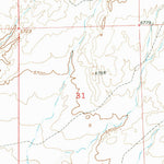 United States Geological Survey Lysite SE, WY (1952, 24000-Scale) digital map