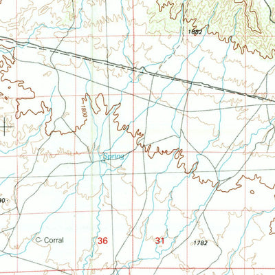 United States Geological Survey Lysite, WY (1982, 100000-Scale) digital map