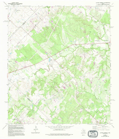 United States Geological Survey Lytton Springs, TX (1968, 24000-Scale) digital map