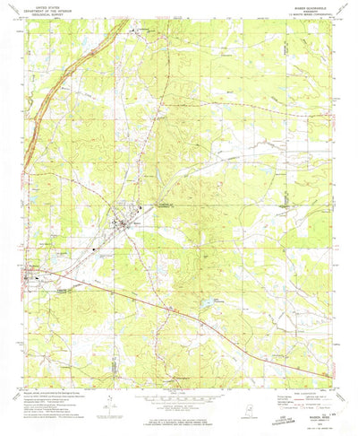 United States Geological Survey Maben, MS (1972, 24000-Scale) digital map