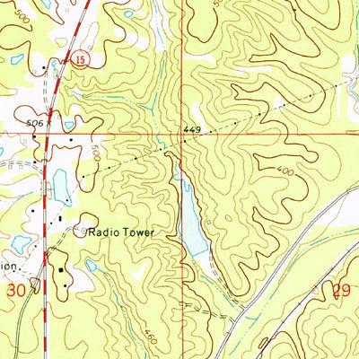United States Geological Survey Maben, MS (1972, 24000-Scale) digital map