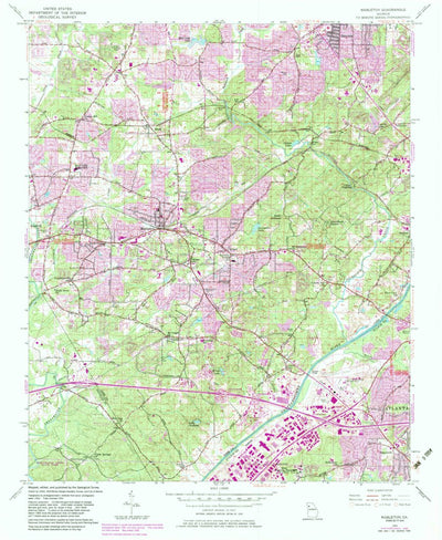 United States Geological Survey Mableton, GA (1954, 24000-Scale) digital map