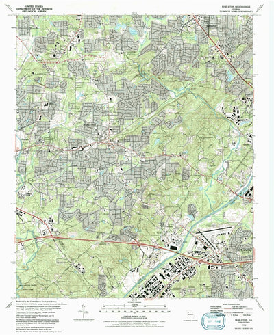 United States Geological Survey Mableton, GA (1992, 24000-Scale) digital map