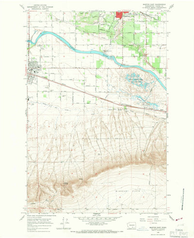 United States Geological Survey Mabton East, WA (1965, 24000-Scale) digital map