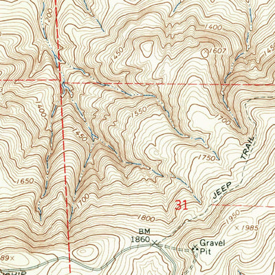 United States Geological Survey Mabton East, WA (1965, 24000-Scale) digital map