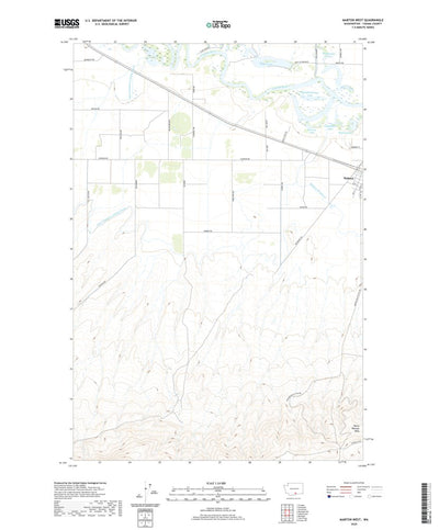 United States Geological Survey Mabton West, WA (2020, 24000-Scale) digital map