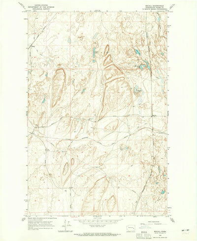 United States Geological Survey Macall, WA (1964, 24000-Scale) digital map