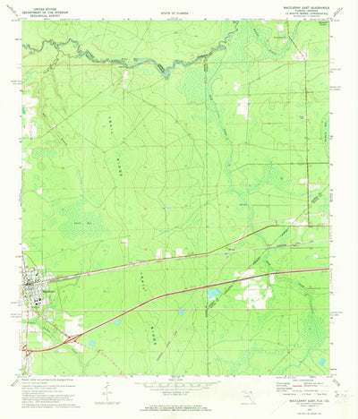 United States Geological Survey Macclenny East, FL-GA (1972, 24000-Scale) digital map