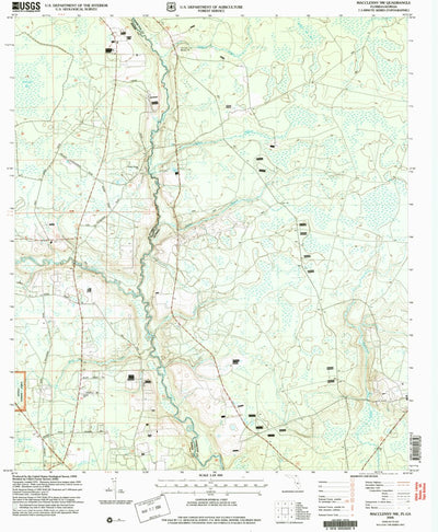 United States Geological Survey Macclenny NW, GA-FL (2006, 24000-Scale) digital map