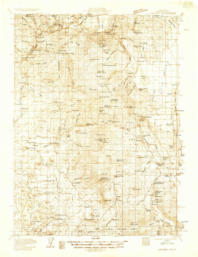 United States Geological Survey Macdoel, CA (1934, 96000-Scale) digital map