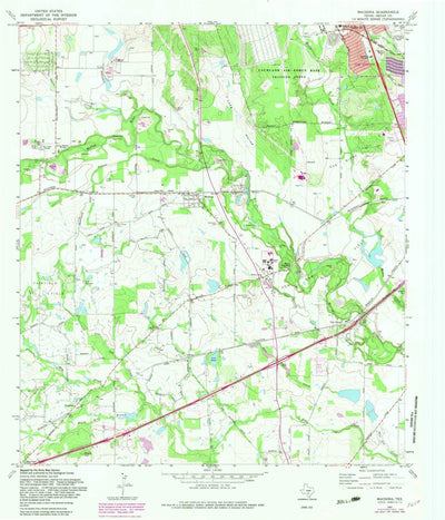 United States Geological Survey Macdona, TX (1967, 24000-Scale) digital map