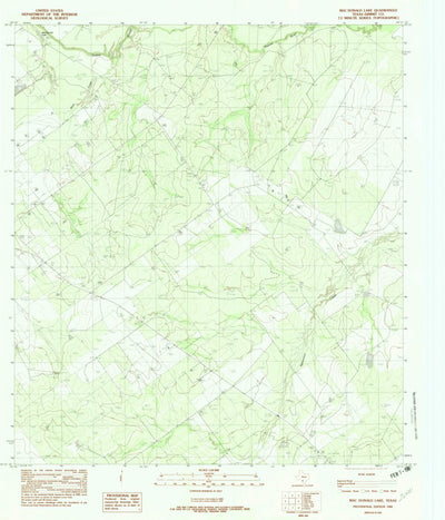 United States Geological Survey Macdonald Lake, TX (1982, 24000-Scale) digital map