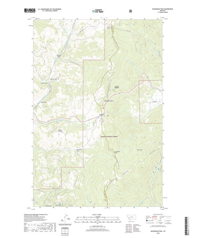 United States Geological Survey MacDonald Pass, MT (2020, 24000-Scale) digital map