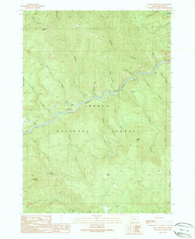 United States Geological Survey Mace Mountain, OR (1989, 24000-Scale) digital map