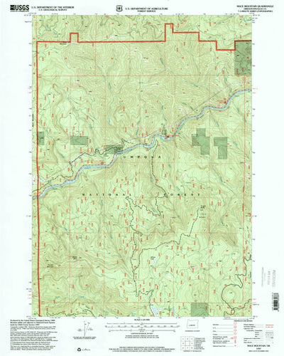 United States Geological Survey Mace Mountain, OR (1997, 24000-Scale) digital map