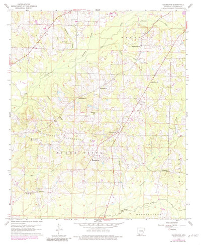 United States Geological Survey Macedonia, AR (1960, 24000-Scale) digital map