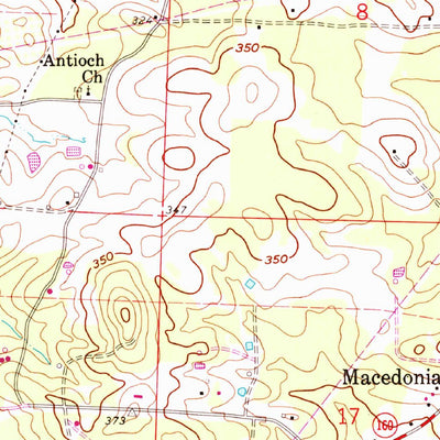 United States Geological Survey Macedonia, AR (1960, 24000-Scale) digital map